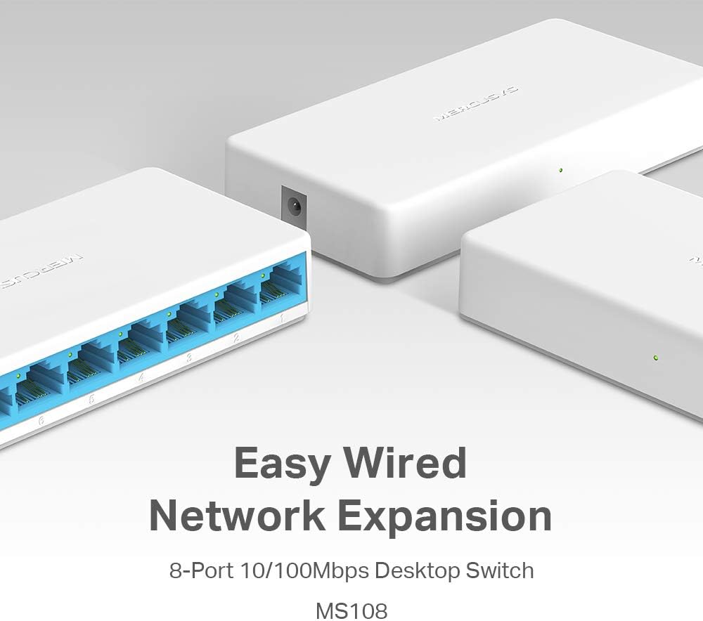 MS108, 8-Port 10/100Mbps Desktop Switch