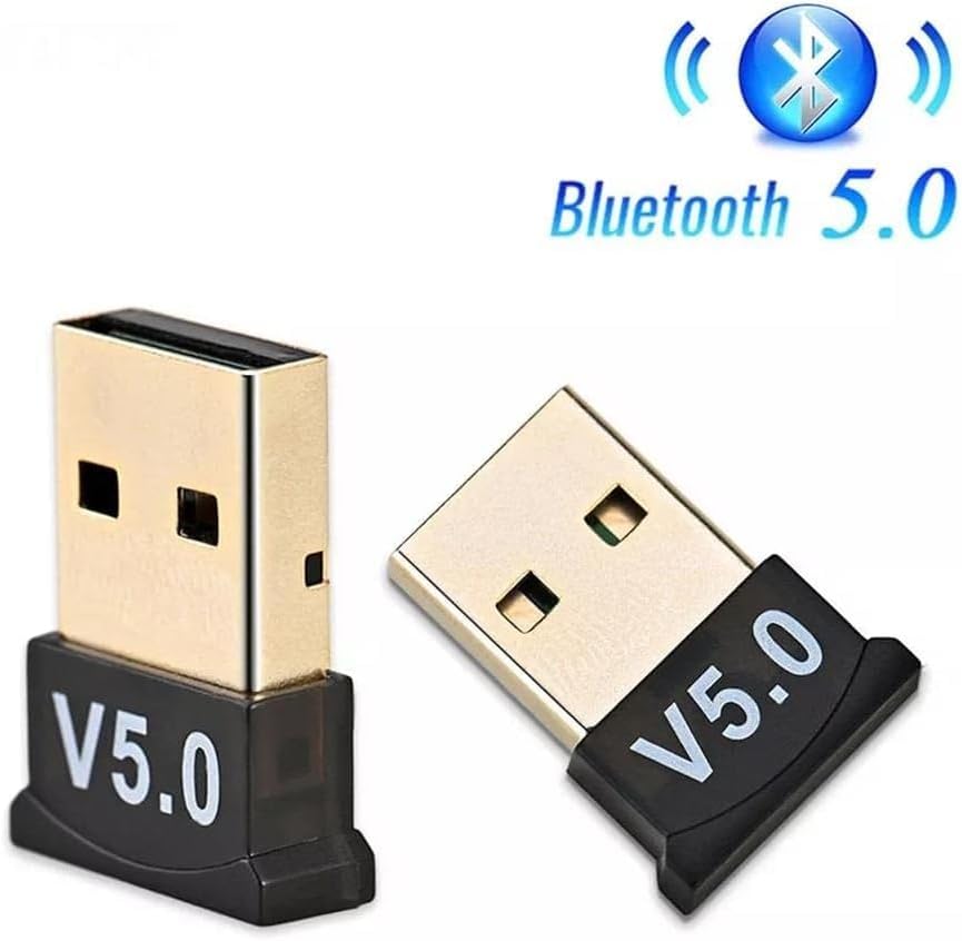 STORE Bluetooth 5.0 USB Adaptör, Mini Dongle Bluetooth Alıcı, PC Laptop Notebook İçin Kablosuz Bluetooth Çevirici, Windows 10/11 Tak Çalıştır USB Bluetooth Dongle