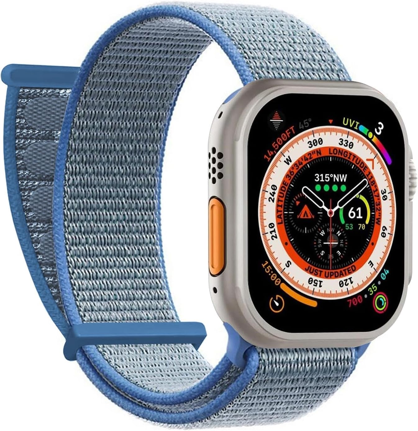 Apple Watch Series 11 42mm Hasırlı için Kordon Woven Mavi [Watch Series 11 42mm ile Uyumlu Kordon - Mavi]