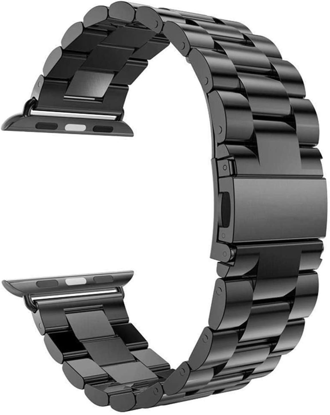 Apple Watch Series 8 41mm Metal Stainless Steel için Kordon Siyah