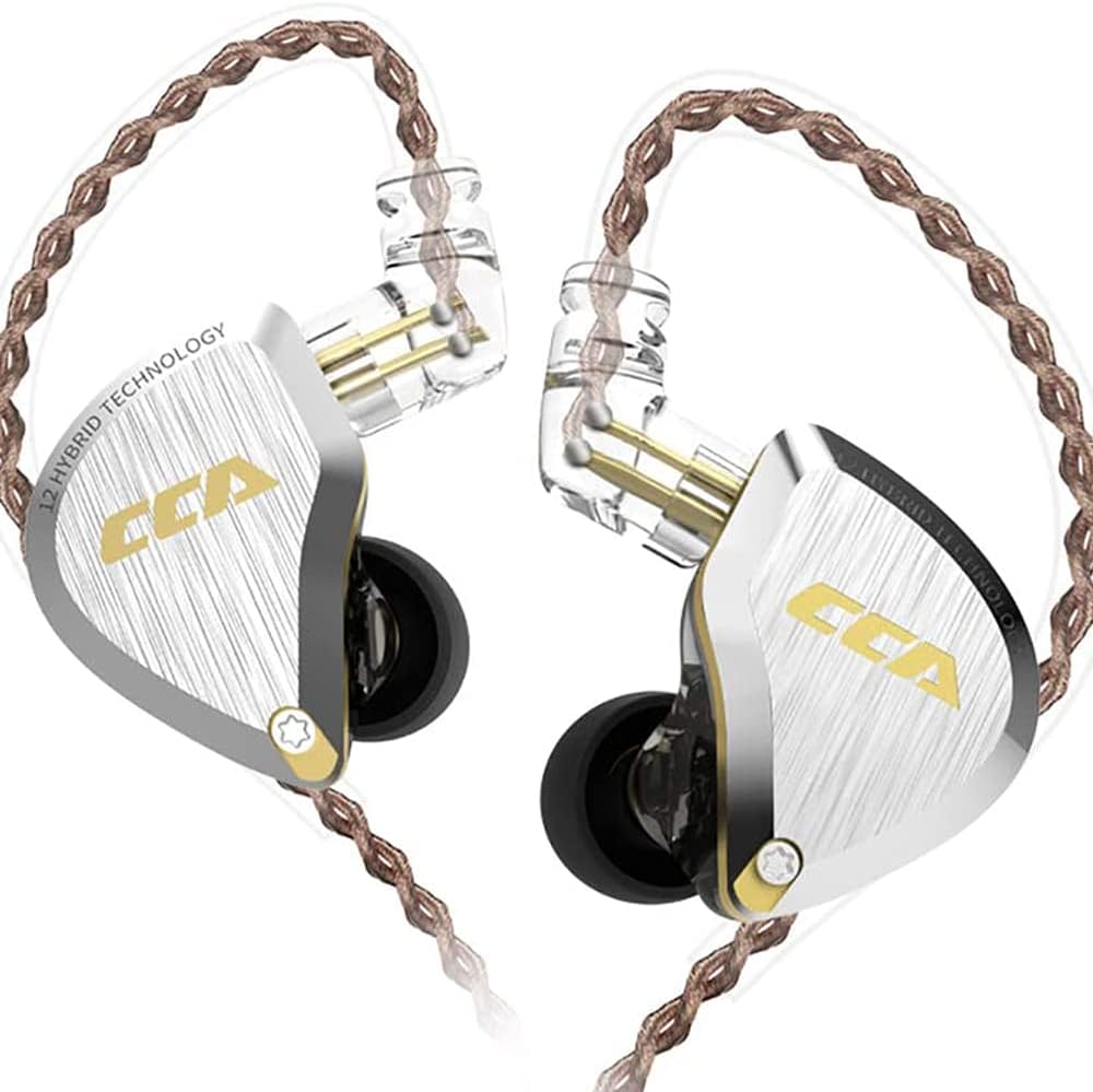 C12 in Kulak Monitör Kulaklıklar 5BA 1DD Hibrid HiFi IEM Kulaklık Gürültü Izole Stereo Kablolu Kulakiçi Müzisyenler Audiophile Şarkıcılar DJ