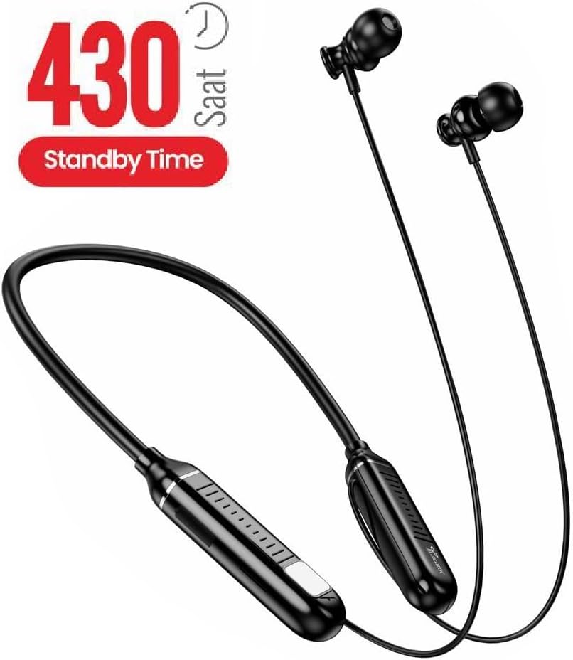 430 Saat Dinleme Süresi olan Boyundan Askılı Bluetooth Kulaklık – Uzun Süre Performans