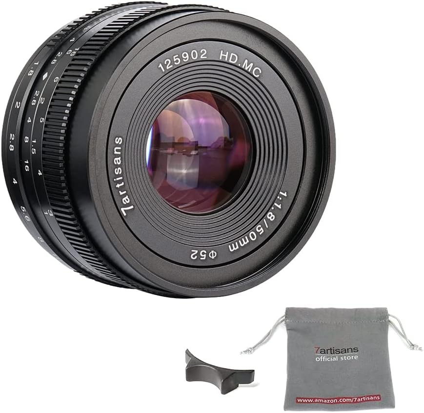 Fuji X Mount Aynasız Kameralar için 50mm F1.8 APS-C Manuel Sabit Lens Fuji X-A1 X-A10 X-A2 X-A3 X-AT X-M1 X-M2 X-T1 X-T10 X-T2 X-T20 X-Pro1 X-Pro1 X-Pro2 X-E1 X-E2 X-E2s