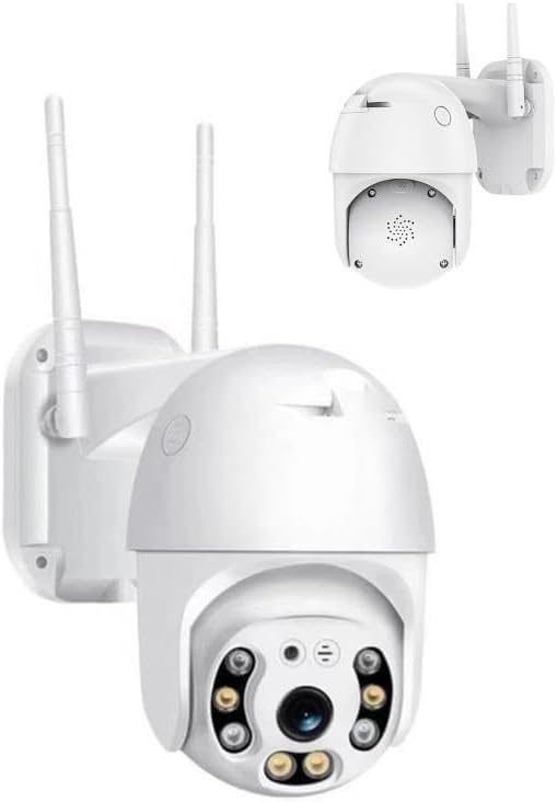 CMR-12 Beyaz 360° Görüş Hareketli Wi-Fi Akıllı IP Güvenlik Kamerası Dış Mekan Kamerası