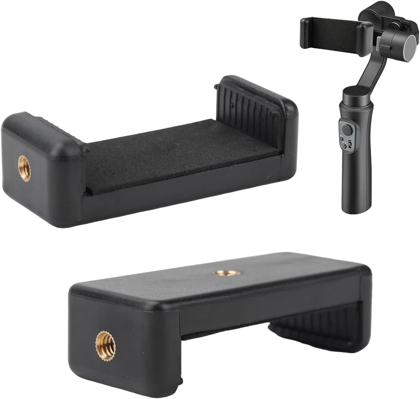 Kyrotech Akıllı Telefon Tutucu, Tripod Montaj Adaptörü, Klipsli Konnektör Başlığı, Selfie Çubuğu Başlığı, Seyahat Mini Tripod