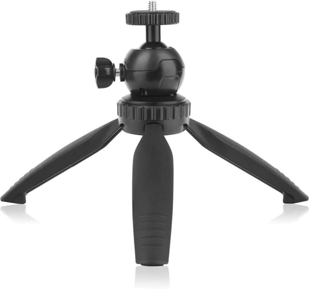 Pocket M2T Mini Masaüstü Tripod + Telefon Tutucu | 19cm Yükseklik Ayarı, 2,5kg Taşıma Kapasitesi, 360° Döner Kafa, Kamera & Projektör Uyumlu