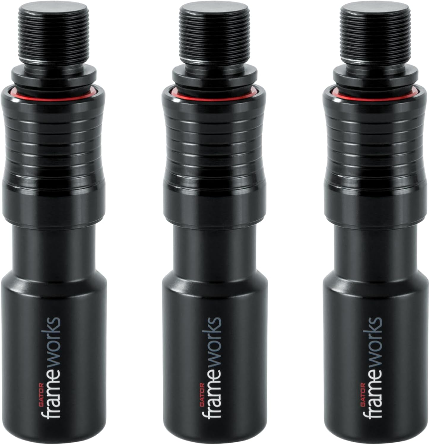 Gator Framework GFW-MIC-QRTOP3PK Hızlı Bağlantılı Mikrofon Adaptörü, 3'lü Paket, 5/8" Dişli