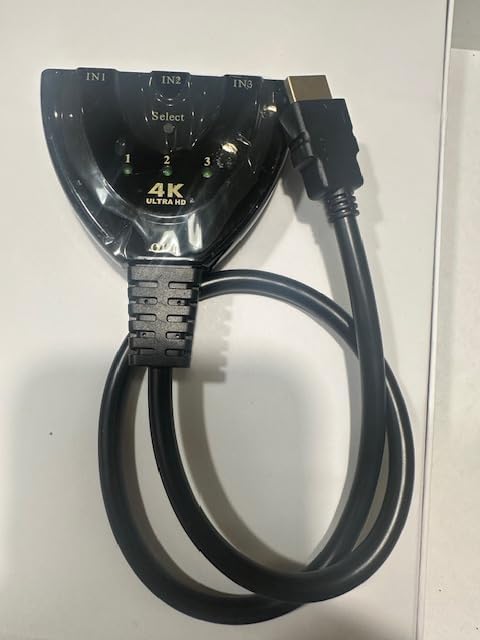 4k hdmi switch 3 port hdmi switch 50 cm kablolu hdmi çoğaltıcı
