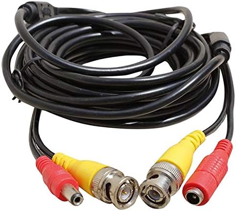 BNC-BNC KABLO+POWER KABLO DİŞİ-ERKEK JACKLI 5 METRE