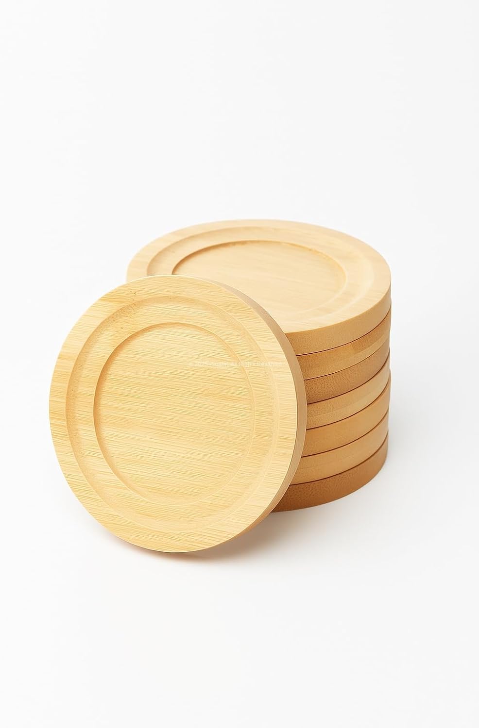 6 Adet Bambu Çay Bardak Tabağı, Yuvarlak Altlık Model, Fincan ve Kupa Altlığı, Şık ve Dayanıklı Tasarım (Oval)