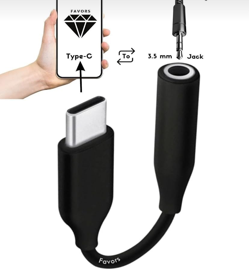 Type C to Aux Kulaklık Adaptörü Samsung uyumlu Type C to 3.5mm Dijital Dönüştürücü Kulaklık Adaptörü Samsung Galaxy için S26 S25 S22 S21 S20 S10 A26 A16 A37 A57 için uyumlu Apple iPad Pro Uyumlu