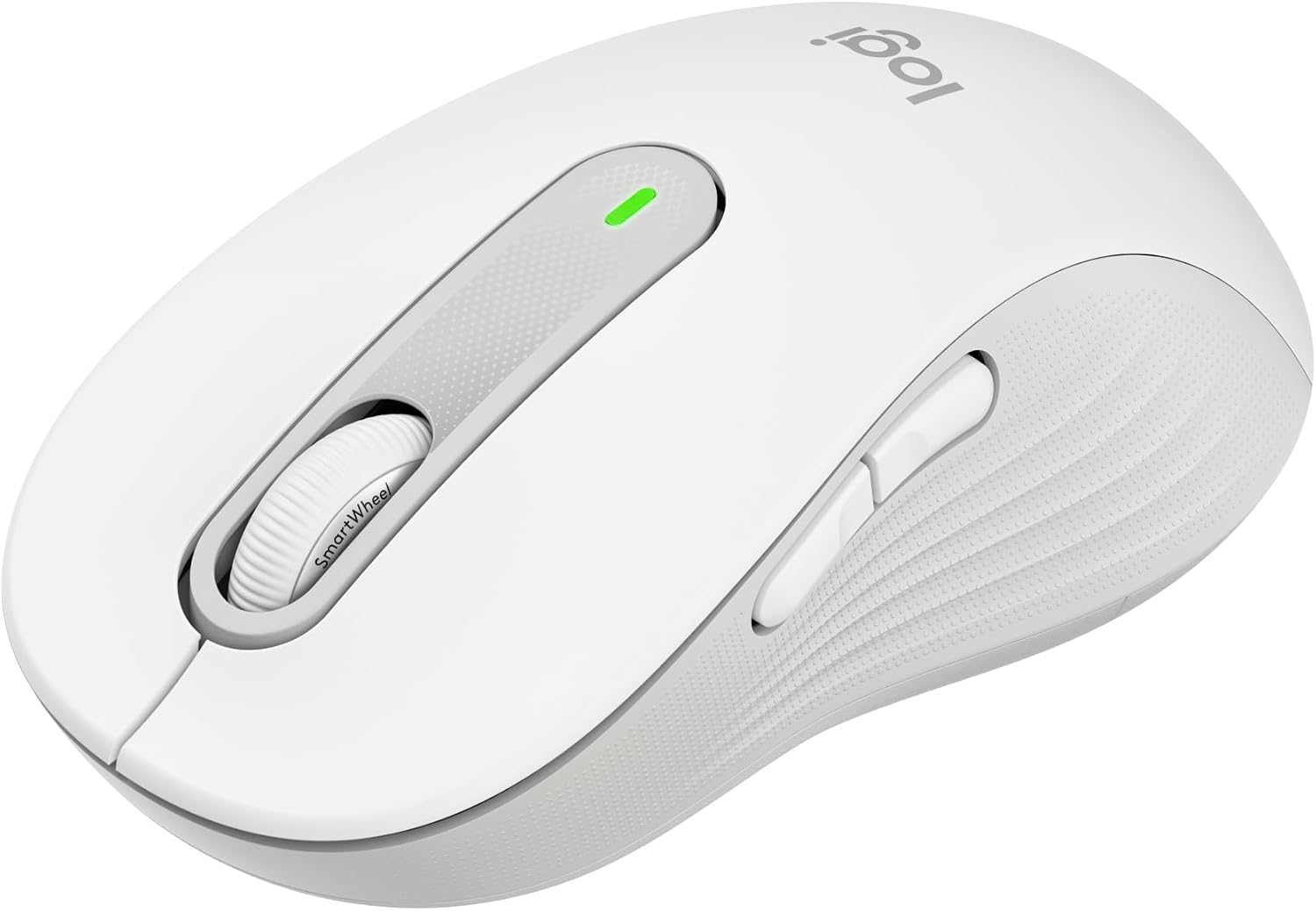 Signature M650 Kablosuz Mouse, Büyük Boy Sağ El için, Sessiz, 4000 DPI, Bluetooth, Logi Bolt USB Alıcı, 24 Ay Pil Ömrü, Beyaz