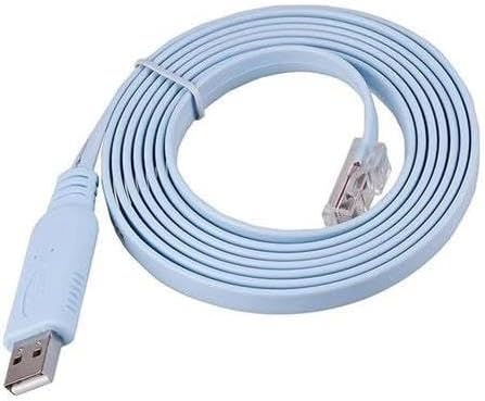 3852a Usb Cisco Konsol Consol Rj45 USB 2.0 to RJ45 Konsol Kablosu – 1.8m (CH340 Chipset) Cisco Router & Switch Uyumlu CH340 Kablosu