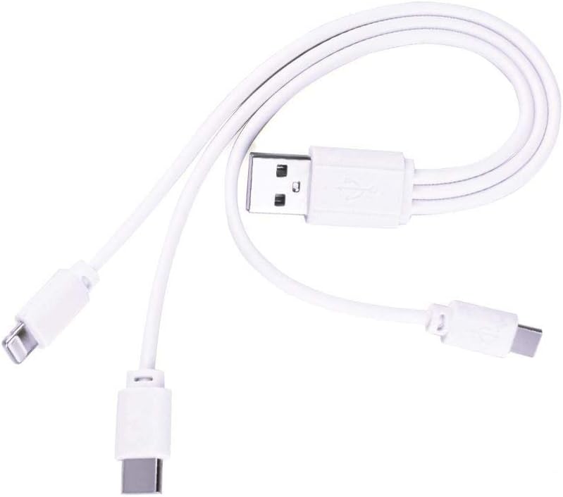 5103 Micro Usb Type C Lightnin Usb Data Şarj Kablosu, Beyaz