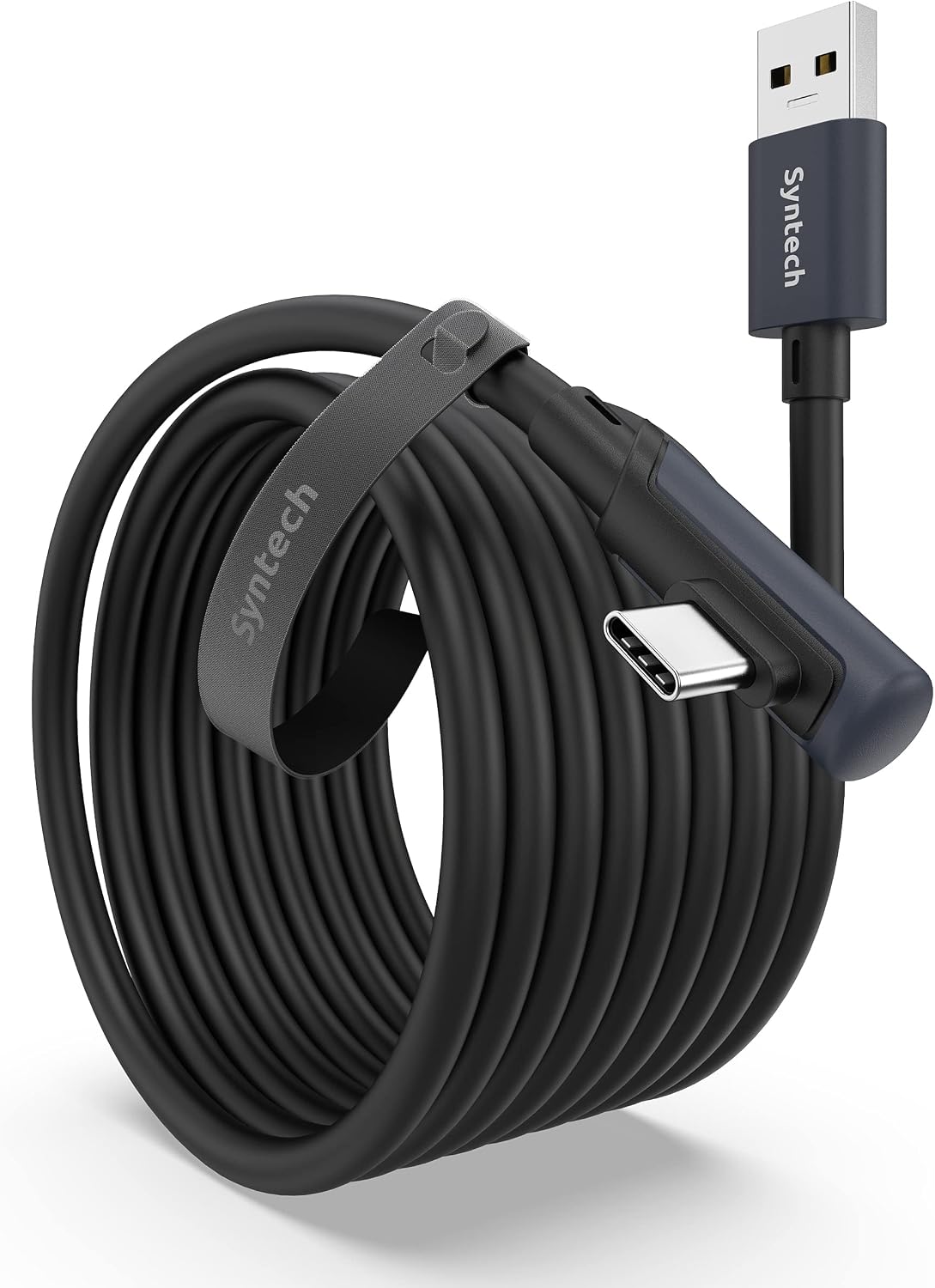 Bağlantı Kablosu 16 FT Quest2/Quest Pro/Pico 4 Aksesuarları ve PC/Steam VR, Yüksek Hızlı PC Veri Transferi, VR Kulaklık ve Oyun Bilgisayarı için USB C Kablosu, Siyah