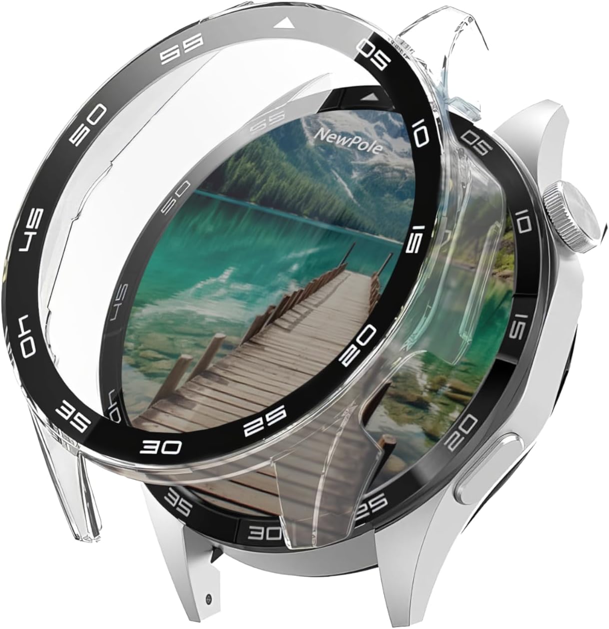 Huawei Watch GT4 46mm İçin Watch Ekran Koruyucu Kırılmaz Cam ve Tam Kaplayan Watch Kasa Koruyucu Kılıf Yüksek Hassasiyetli Kılıf Huawei Watch GT4 46mm ile Uyumludur