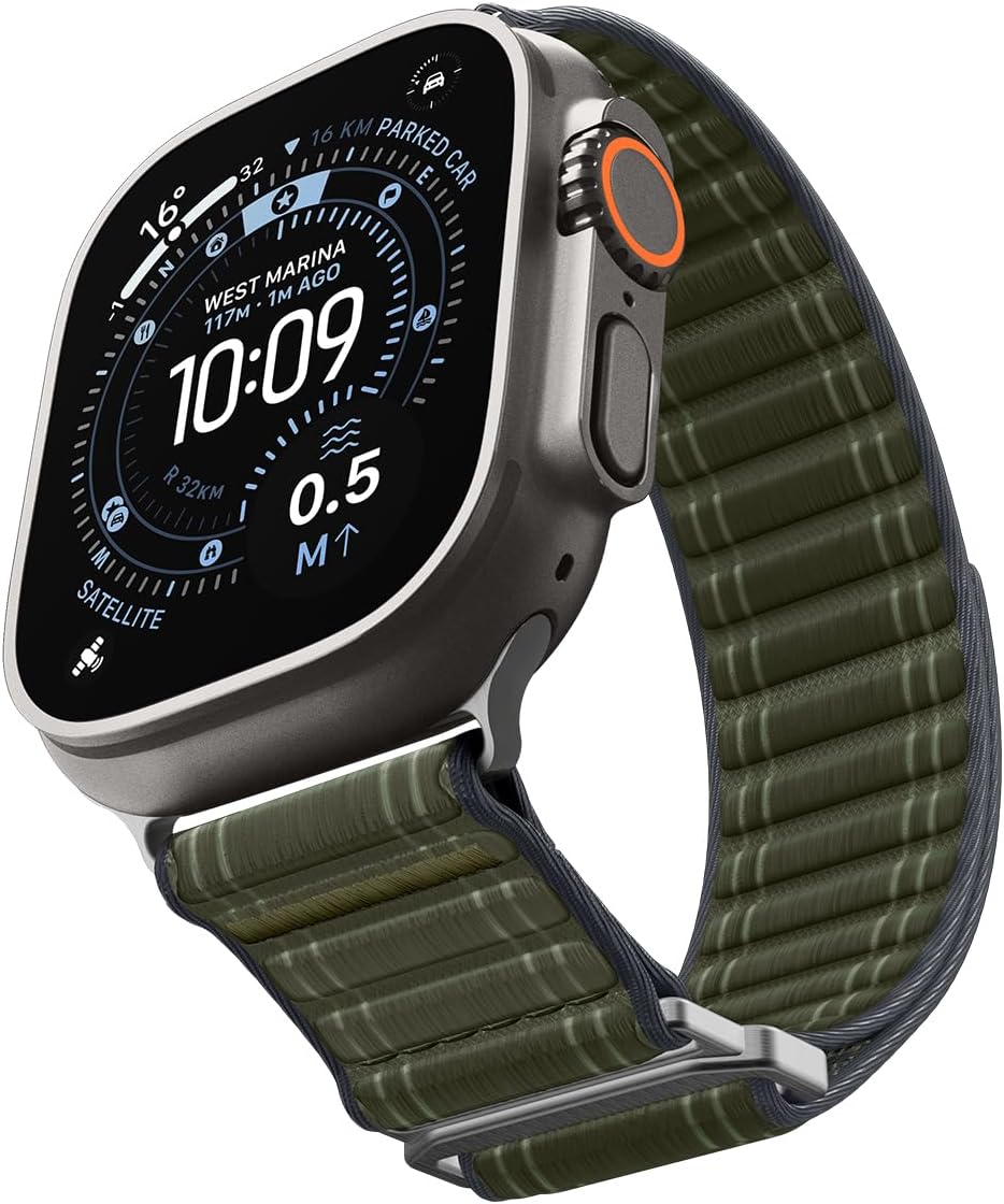 Apple Watch 49/46mm Ultra 4/3/2/1 / Seri 12/11/10 ile Uyumlu Kordon Kayış Band WBF0 Green - AMP10142
