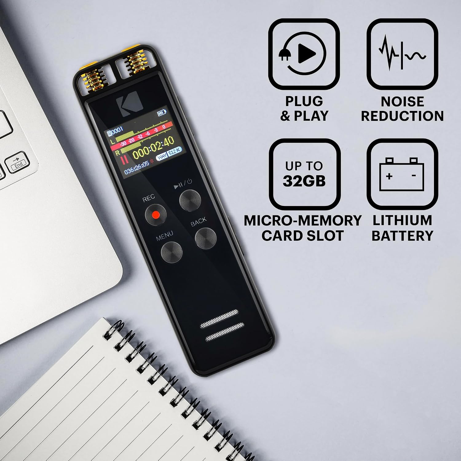 Kodak Dictaphone VRC550 Ses Kayıt Cihazı