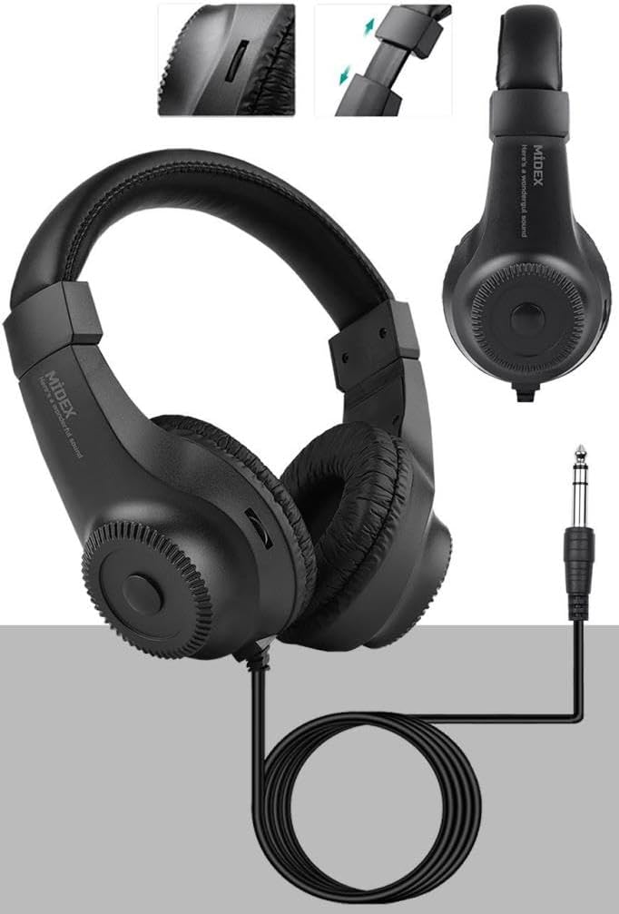 RS-20 Stereo Kulaklık 50mm Sürücü 32 Ohm Çok Amaçlı Stüdyo Referans Dinleme DJ