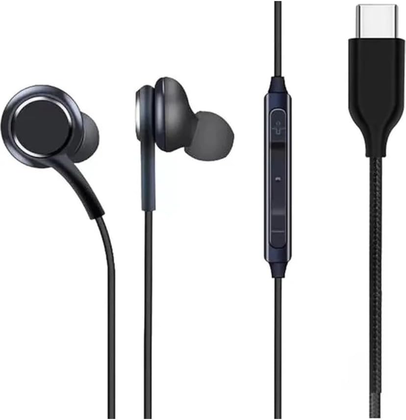 Samsung için Kulaklık, TYPE C Kablolu, USB C Tipi Kulaklıklar iPhone 15-15 PLUS-15 PRO-15 PRO MAX uyumlu Type-C Galaxy S23 S22 S20 FE S21 Ultra Z Fold 3 Z Flip A53 A54 uyumlu