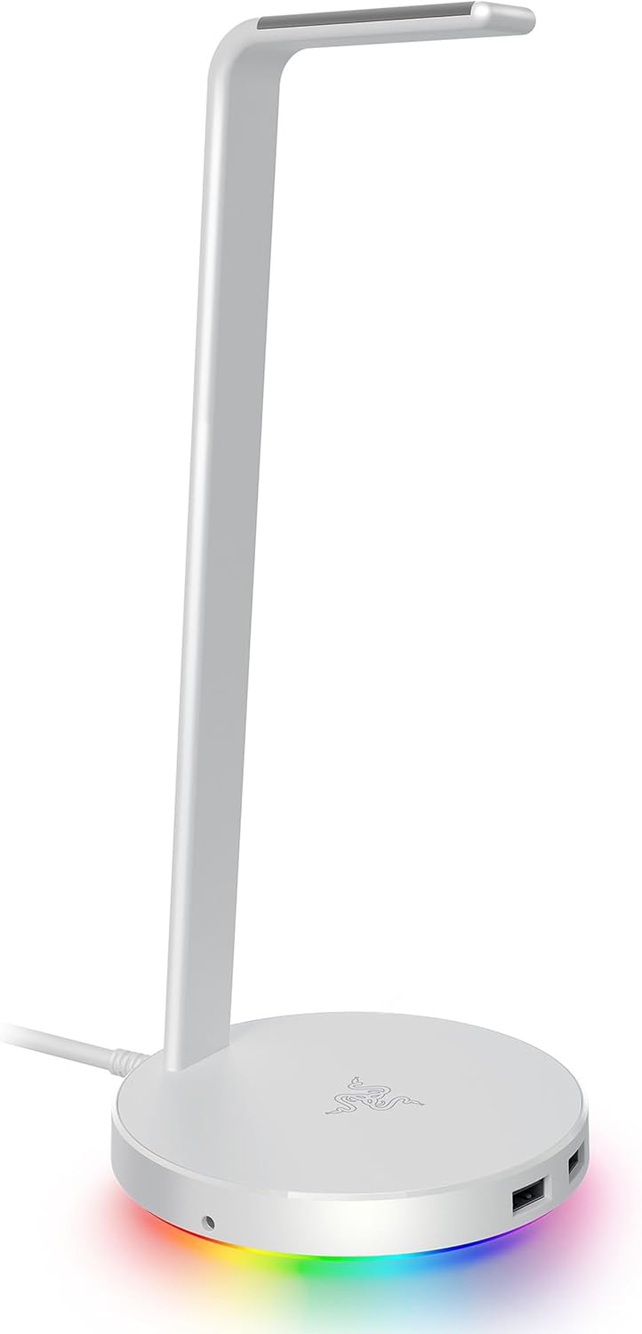 Base Station V2 Chroma - USB hub'lı ve RGB aydınlatmalı kulaklık standı (7.1 surround sesli USB hub, entegre kulaklık tutucu, kaymaz stand, Chroma RGB) Mercury