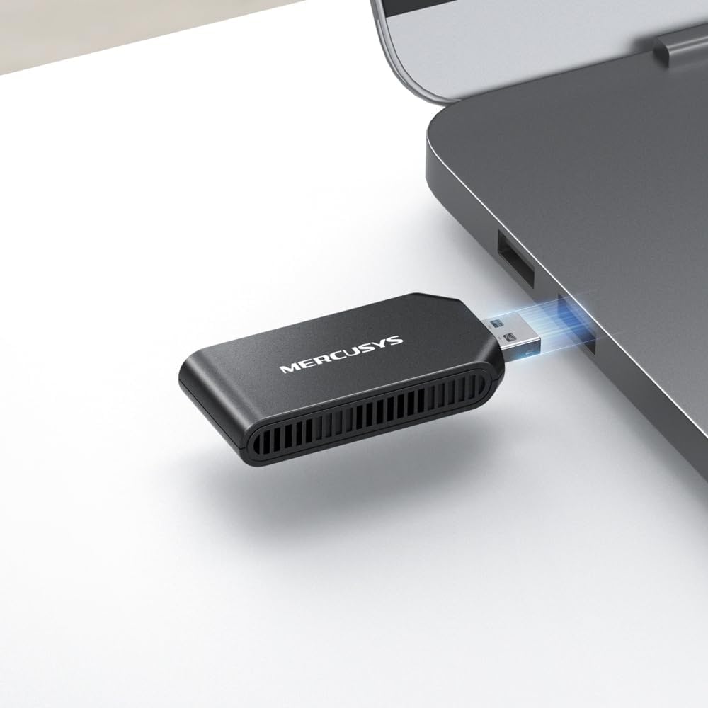MA70XM | AX1800 Wi-Fi 6 Kablosuz USB Adaptör | 1800 Mbps Çift Bant Hız | USB 3.0 | Dahili Sürücü (Tak-Çalıştır) | MU-MIMO | WPA3 Güvenlik | Windows 11/10 Uyumlu Mini Wi-Fi Alıcı