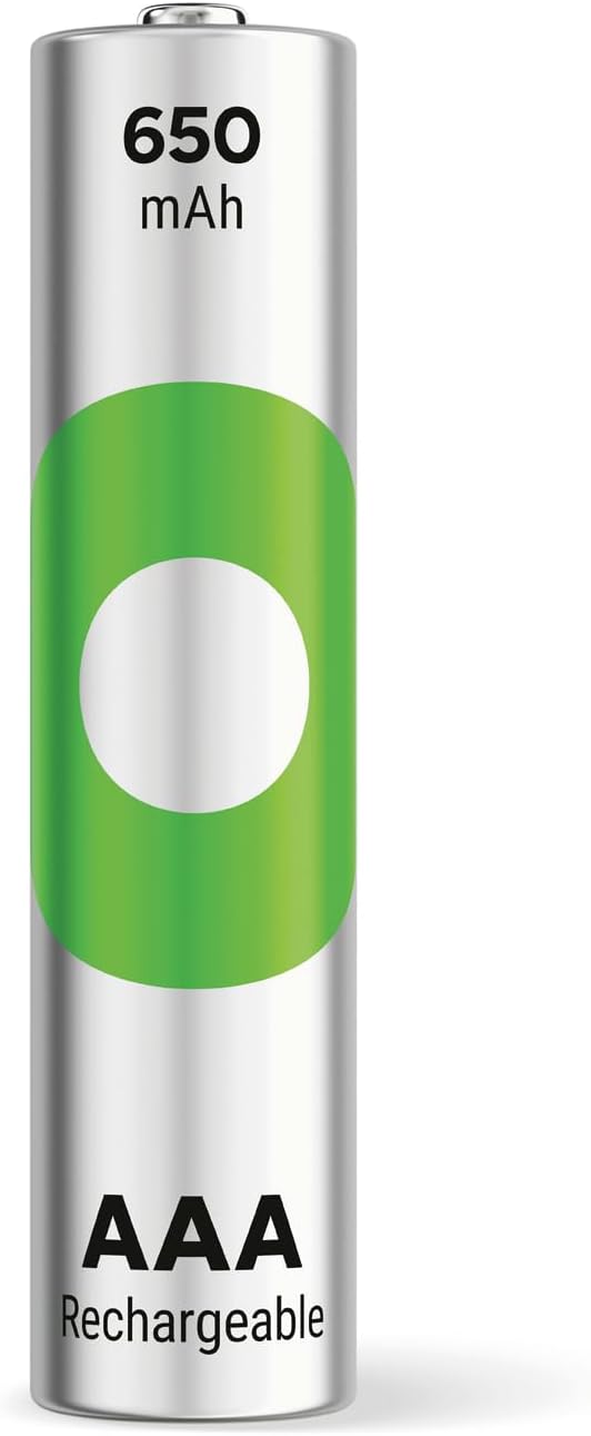 Batteries ReCyko 650 AAA İnce Kalem Ni-Mh Şarjlı Pil, 1.2 Volt, 4'lü Kart
