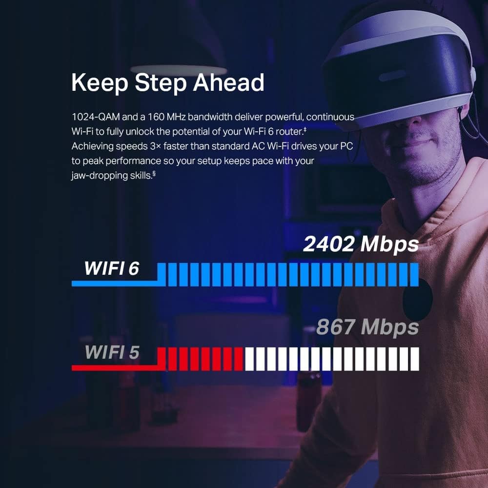 Archer TX55E, AX3000 Mbps, İki Anten, Özel Soğutucu, 1024-QAM, Ultra Düşük Gecikme, Intel Wi-Fi 6 Yonga Seti, Windows 10/11'i Destekler, İkisi Bir Arada Wi-Fi 6&Bluetooth 5.3 PCIe Ağ Kart