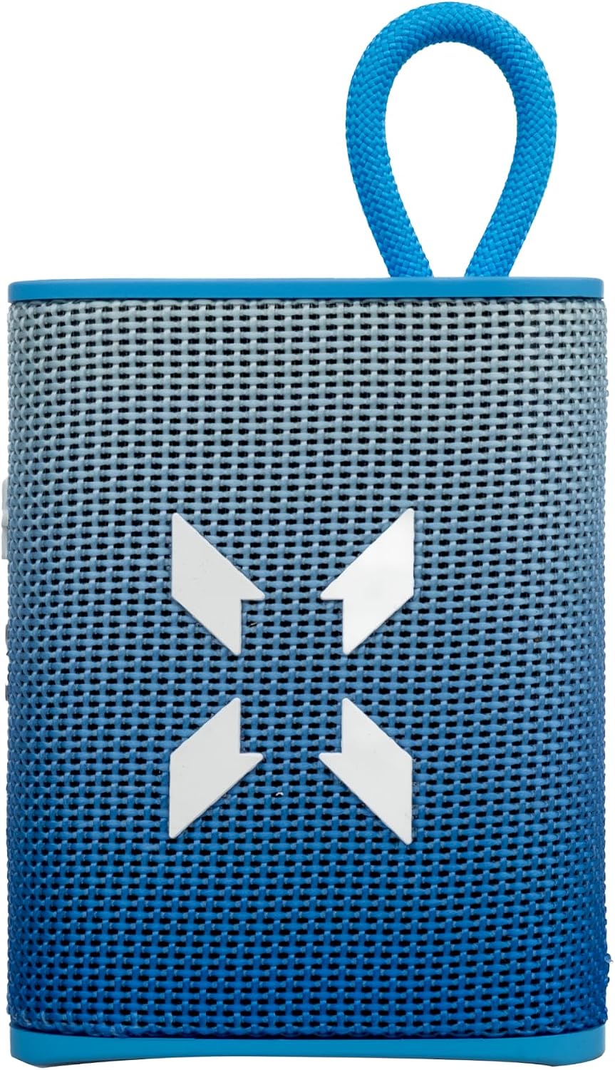 Bluetooth Kablosuz Su Geçirmez IPX7 RGB TWS Stereo Hoparlör (Mavi-Beyaz) X6703