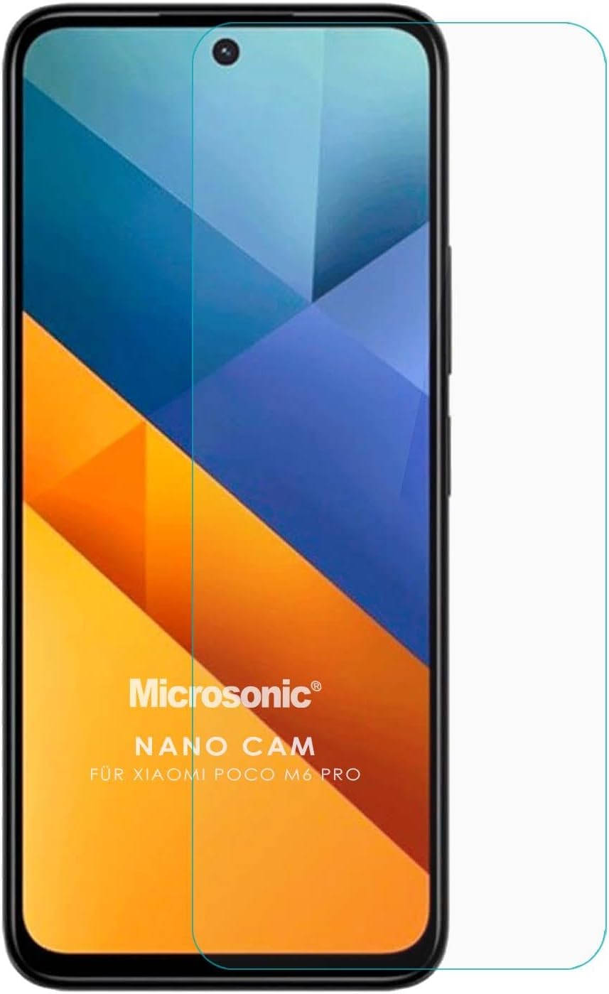 Xiaomi Poco M6 Pro 5G Nano Glass Cam Ekran Koruyucu [Poco M6 Pro 5G ile Uyumlu Ekran Koruyucu - Şeffaf]