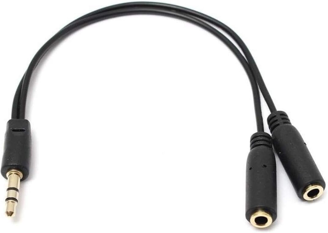 3.5 Mm Erkek ve 2 Stereo Dişi Kulaklık Çoklayıcı Kablo ve Ses Sistemi Kablosu Aux Streo Çoklayıcı Kablo 194