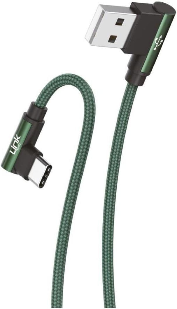 K594 Safe Type-c Usb 90 Derece Gamer Oyuncu Şarj Kablosu, GREEN