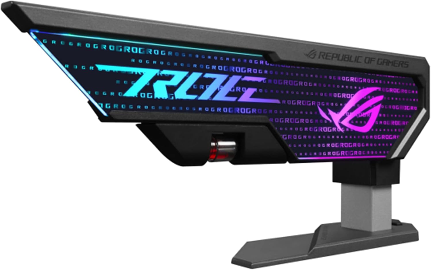 ROG Herculx grafik kartı tutucu (destek yüksekliği 72 – 128 mm, aletsiz montaj, entegre su terazisi, Aura Sync, siyah)