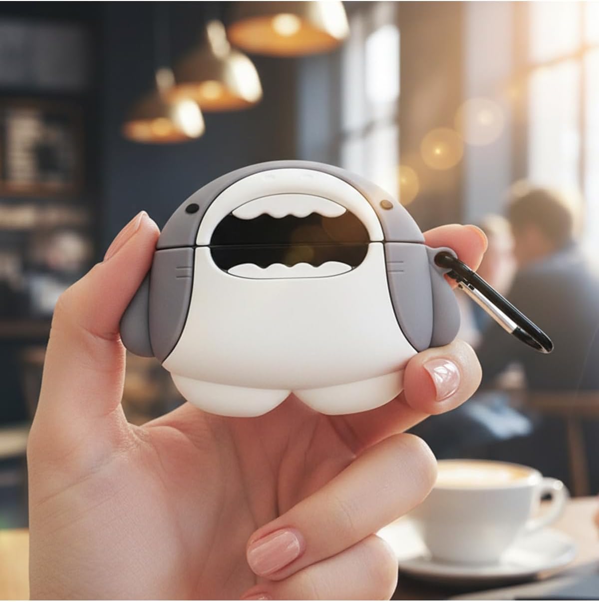 CaseOnn Huawei FreeBuds 5i Kılıf Karakter Figürlü Köpekbalığı