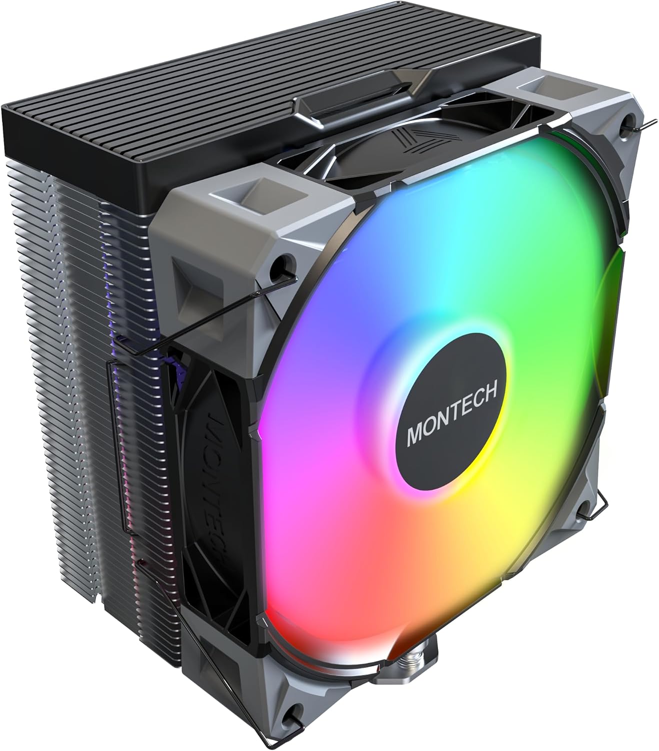 NX400 ARGB - CPU Soğutucu, Tek Kule, 4 Gelişmiş Isı Borusu, 52 Kanatlı Isı Emici, E28, 120 mm FDB Statik Basınçlı Fan, 28 mm Fan Kalınlığı, Köşe Kapağı Ayak Pedleri, ARGB - Siyah