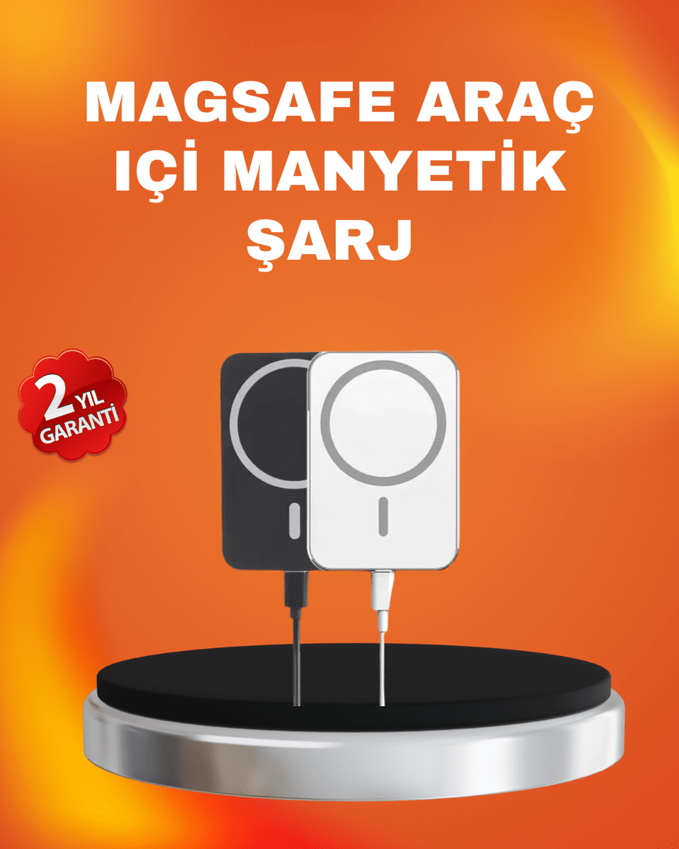 Akıllı Koruma Sistemli MagSafe Araç Tutucu iPhone 12/13/14 Uyumlu