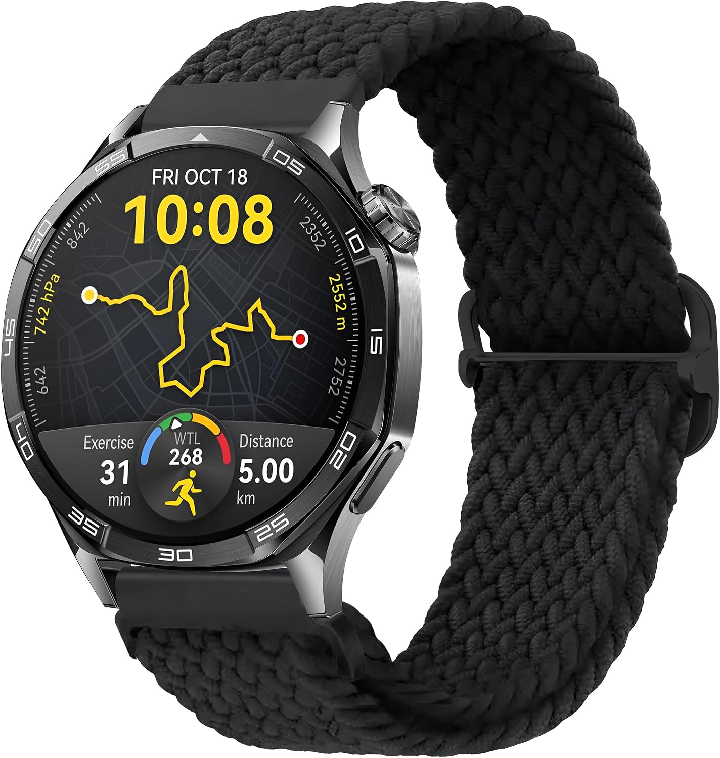 22mm ile Uyumlu Saatler için Solo Loop 46mm Yumuşak Kumaş Kordon HUAWEI Watch (GT6 Pro/GT6/GT5 Pro/GT5/GT4/Watch 4 Pro/GT3/GT3 Pro/GT2/GT2 Pro) (Mavi)