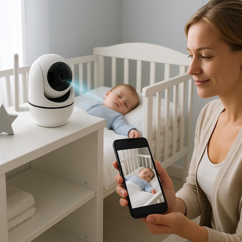 WiFi Akıllı Güvenlik Kamerası | 360° Görüş | Hareket Algılama & Anlık Bildirim | Gece Görüşü | 7/24 Uzaktan İzleme & Bulut Depolama Destekli