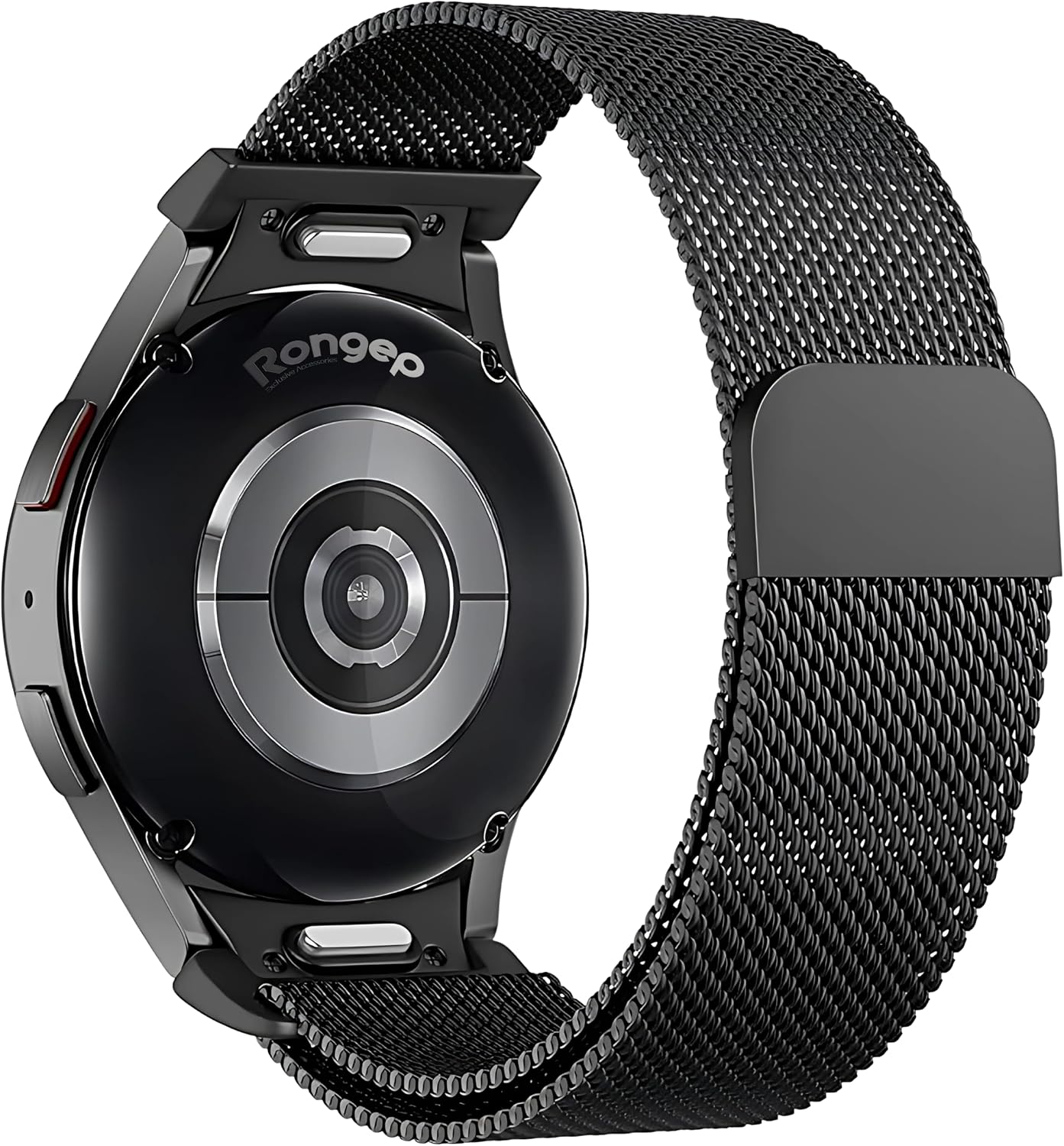 One Click 20mm Metal Hasır Kordon Samsung ile Uyumlu Galaxy Watch FE/7/6/5/4 Serisi İçin Manyetik Tasarım Kayış (40mm/44mm) Watch 6/4 Classic (47/43/42mm) ve Watch 5 Pro 45mm Uyumlu