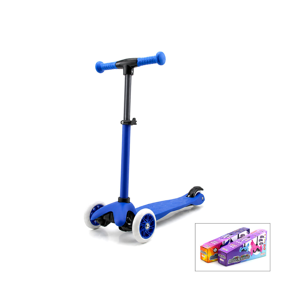 Işıksız Vıntage Scooter 55X57-64-71CM Retro Renkli +2 Yaş - 40KG Max Taşıma Herhangi Bir Renk Gönderilir