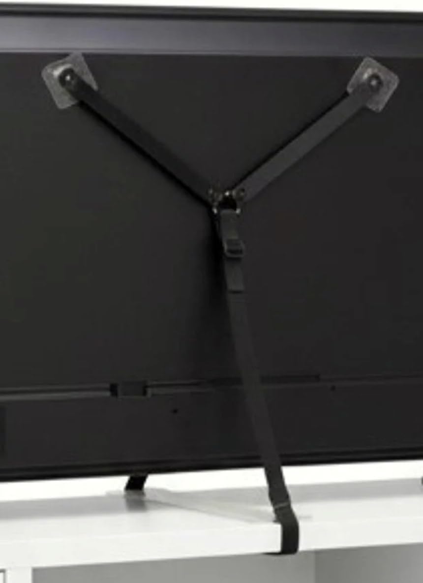 Vidasız Montajsız Kendinden Yapışkanlı LCD TV Kemeri Çoçuk Y Tipi Deprem Koruma Güvenlik Askısı