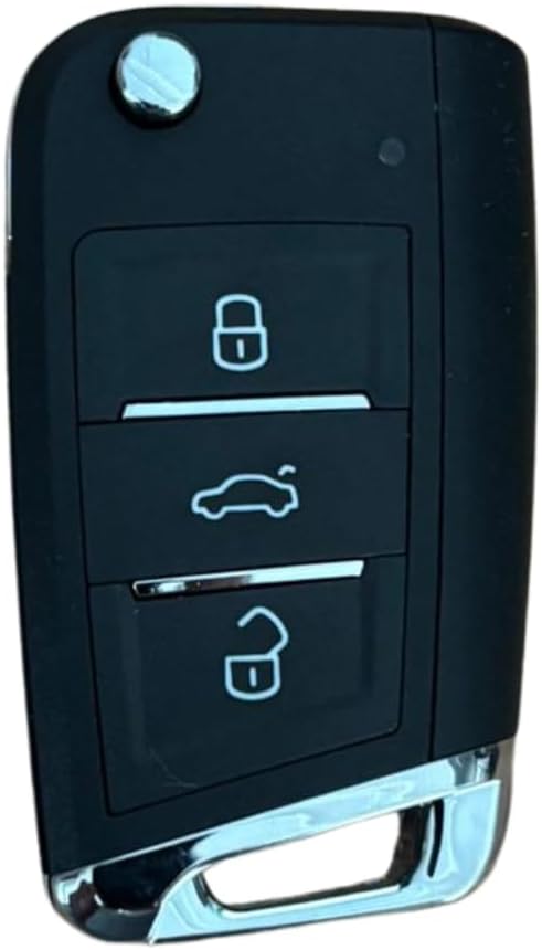 AutoHan Keys Universal Golf Tipi Sustalı Akıllı Oto Kumanda, 3 Butonlu, 433 MHz, Kodlanabilir Uzaktan Kumanda Anahtarı