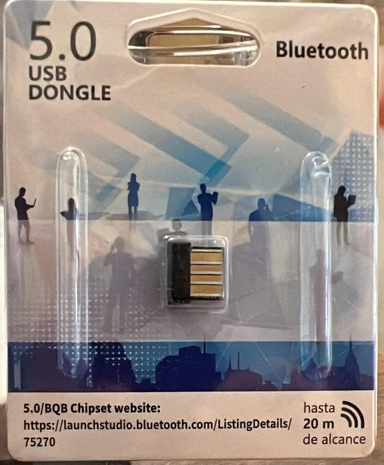 STORE Bluetooth 5.0 USB Adaptör, Mini Dongle Bluetooth Alıcı, PC Laptop Notebook İçin Kablosuz Bluetooth Çevirici, Windows 10/11 Tak Çalıştır USB Bluetooth Dongle