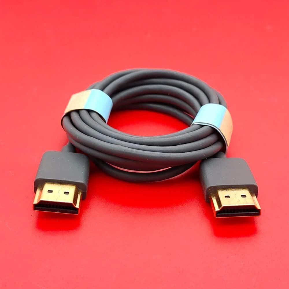 Hdmi Kablo 4K 2.0 Ultra İnce 1,5 Metre 3mm Esnek Taşınabilir Dijital Kablo Hızlı Görüntü Aktarımı 1,5m Gri 4KHDMI