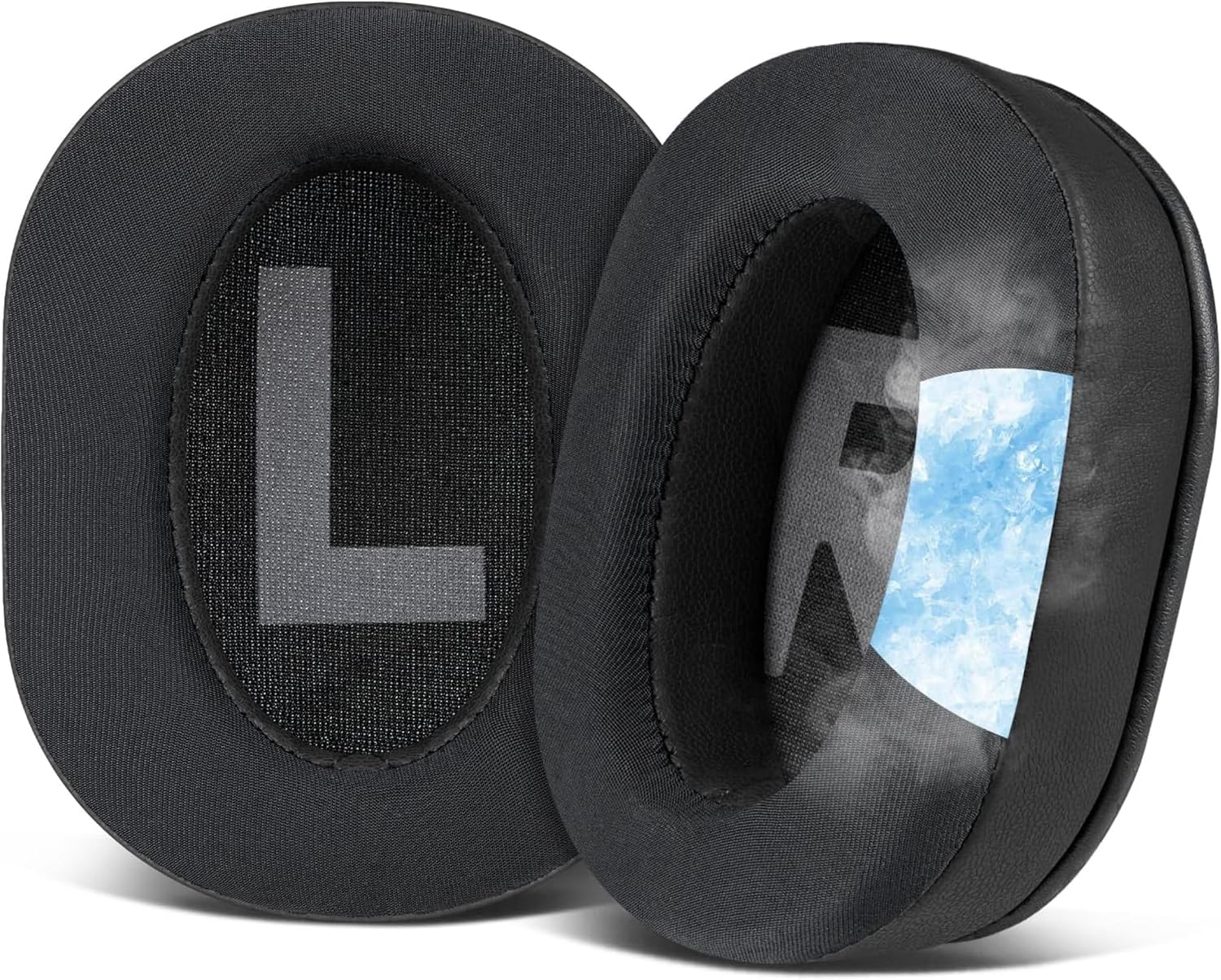 Logitech G Pro/G Pro X/G Pro X 2 / G Pro X SE ile Uyumlu Soğutucu Jel Kulaklık Pedi - İpeksi Serin Kumaş & Hafızalı Köpük (Memory Foam) Kulaklık Süngeri (Soğutucu Jel - Kumaş)