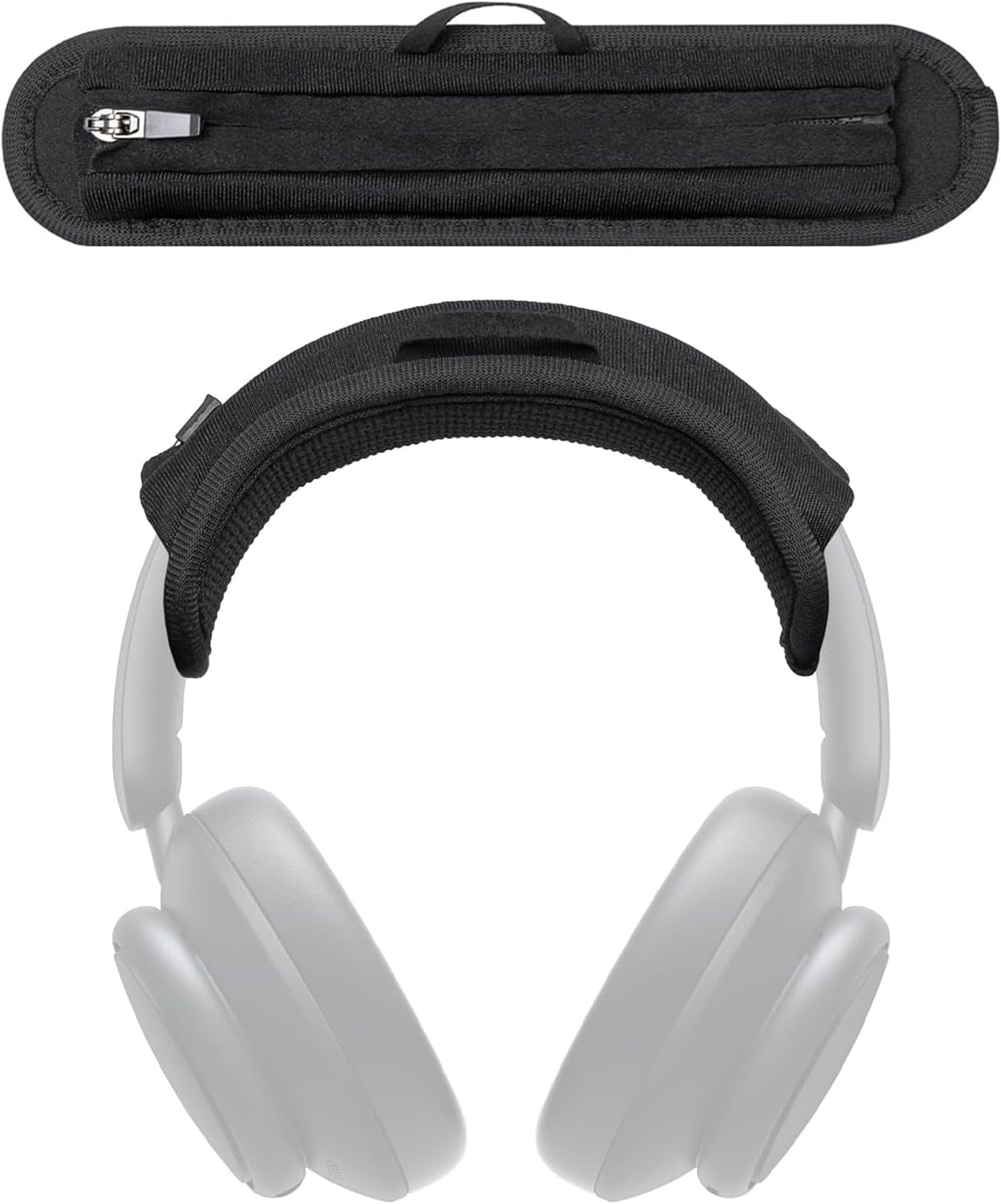 Anker Soundcore Space Q45 / Life Q35 / Q30 / Q30BT / Q20 / Q20i / Q20+ / H30i / Q11 / Q11i ile Uyumlu Kafa Bandı Koruyucusu - 6 mm Neopren Dolgu, Sağlam Fermuar Sürgüsü ve Askı Kulbu