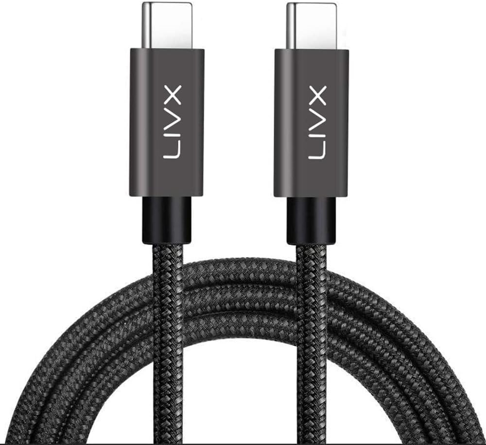 Force 100W Type-C to Type-C USB 3.1 Gen2 10 Gbps 4k@60hz Hızlı Şarj Data ve Görüntü Aktarım Kablosu Örgülü GN (1 Metre)