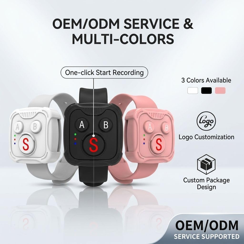 Aksiyon Kamera Bluetooth Kumandası Bilek Kayışlı, DJI Action 4/5 Pro/6, GoPro Hero 9/10/11/12/13 ve Insta360 X3/X4/X5 ile Uyumlu, Type-C Şarjlı Uzaktan Kontrol,120mAh, D10