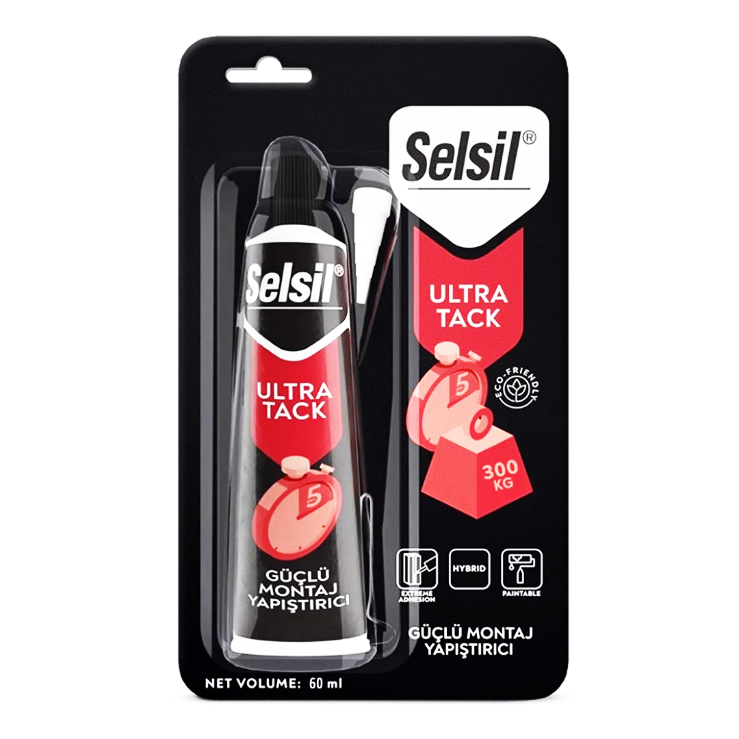 Selsil Montaj Yapıştırıcı Beyaz Ultra Tack 50ML