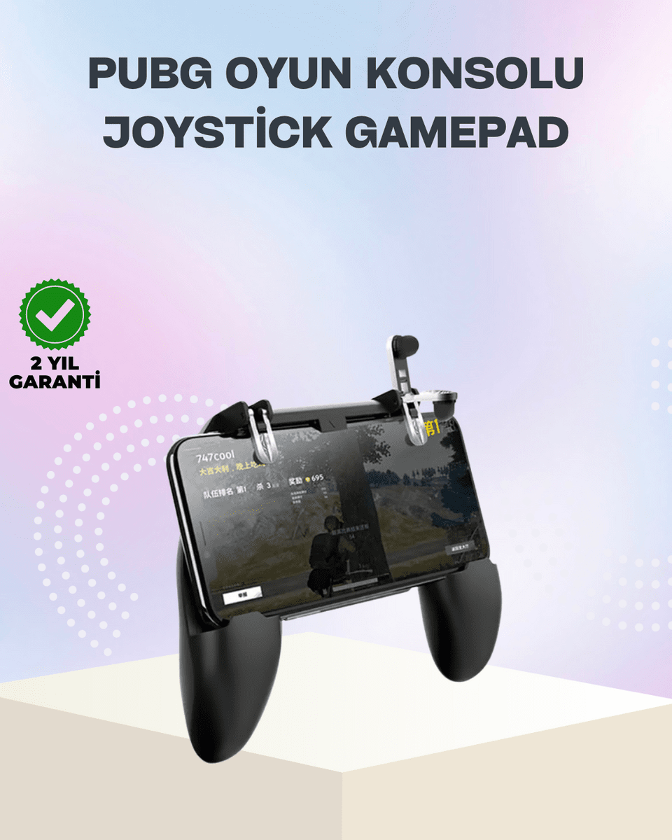 Mobil Oyunlar İçin Joystickli Ergonomik Gamepad Kontrol Cihazı